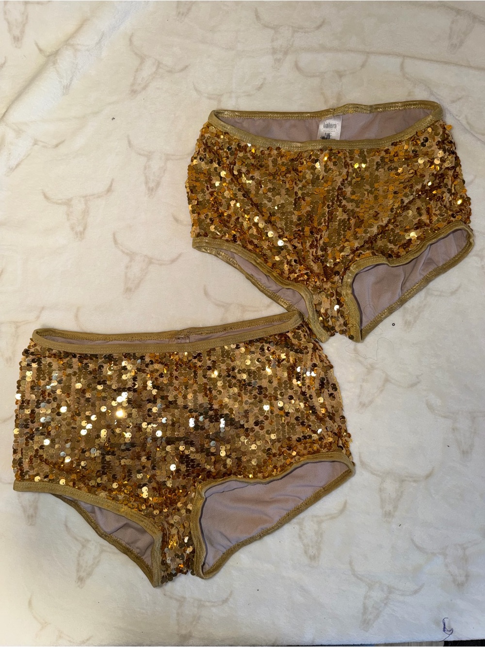 Balera Gold Sequin Dance Briefs MC LC